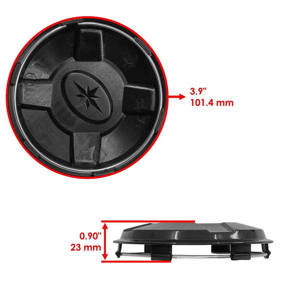 Tapacubos rueda delantera trasera izquierda y derecha para Polaris Scrambler XP 1000 2014-2023 Foto 2 de 4