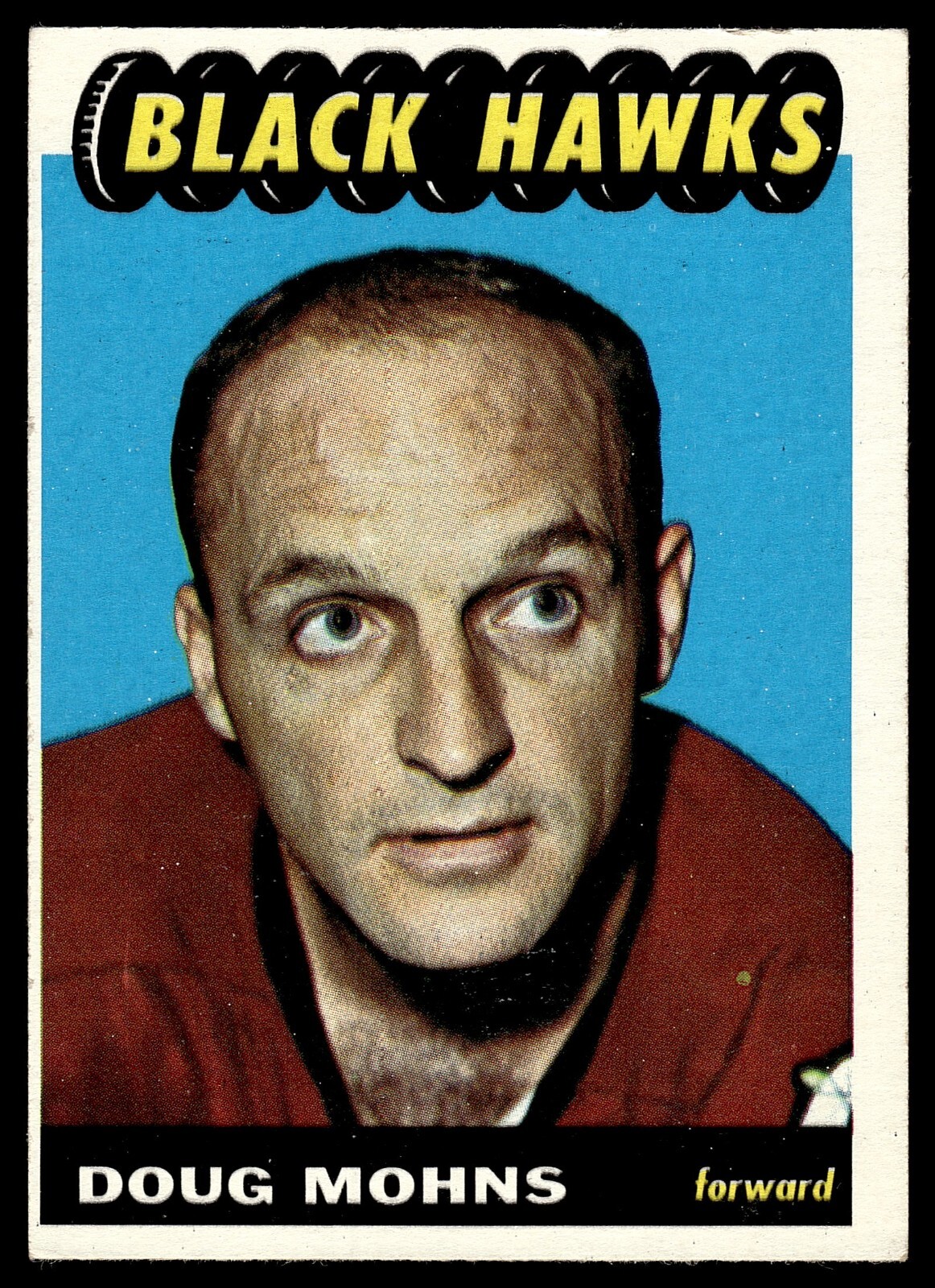 1965-66 Topps Hockey Set Break #118 Doug Mohns Chicago Blackhawks EX/EX-MINT