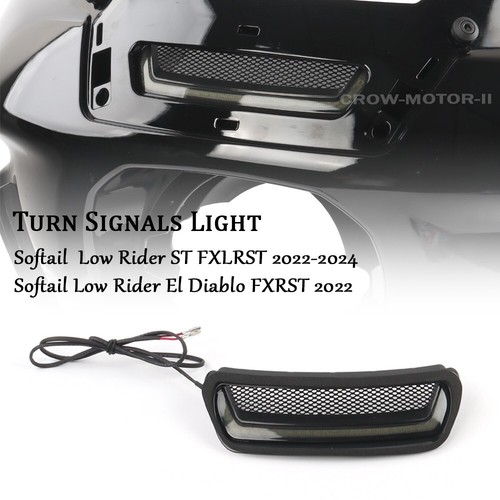 Motorcycle Fairing Vent LED Light Lamp For Softail Low Rider ST FXLRST 2022-2024