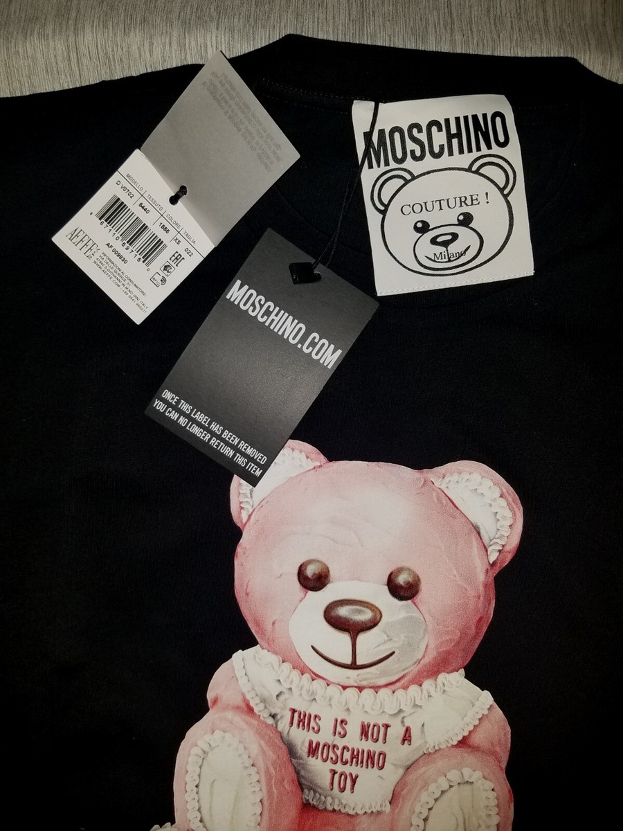 【関税込み】Moschino バーガンディ Teddy Bear Tシャツ 27497057_57378388_1000.jpg