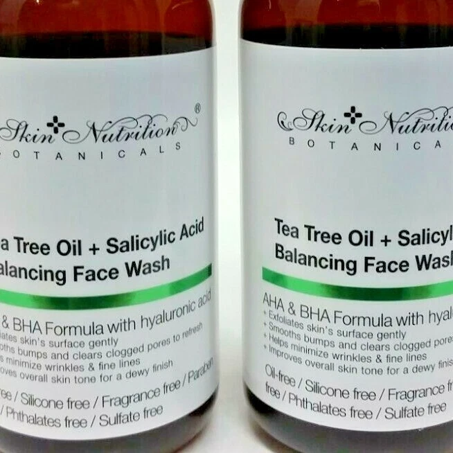 (2) Питательные средства для кожи растительные средства масло чайного дерева + салициловая кислота балансировка умывание лица - Изображение 3 из 4