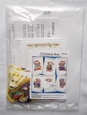 Design Works Christmas Bear Counted Cross Stitch Card Kit