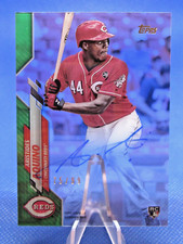 2020 TOPPS CLEARLY AUTHENTIC GREEN #CCA-AAQ ARISTIDES AQUINO AUTO REDS RC 75/99