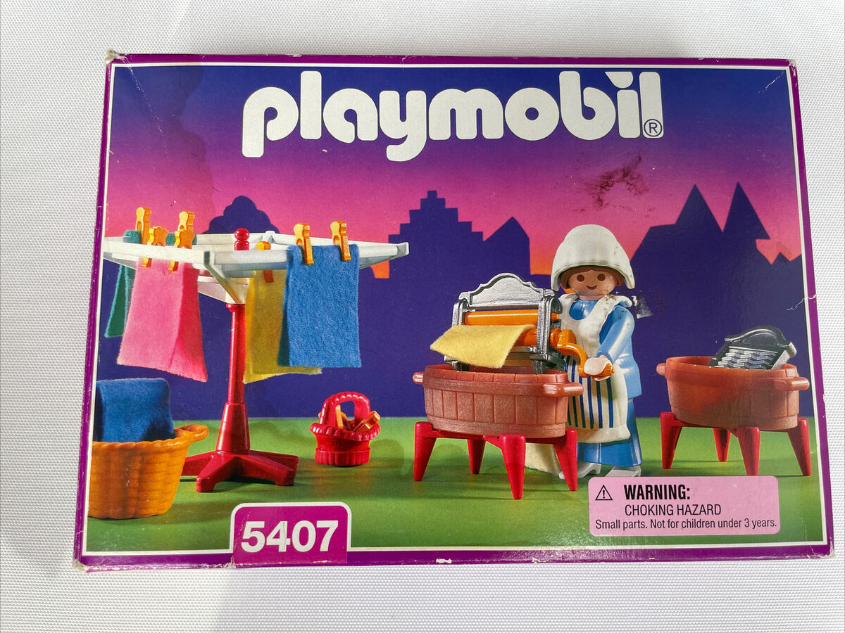 Playmobil 5407 Victorian Washerwoman 1999 BNOB Box Damage Playmobil 5407 Victorian Washerwoman 1999 BNOB Box Damage