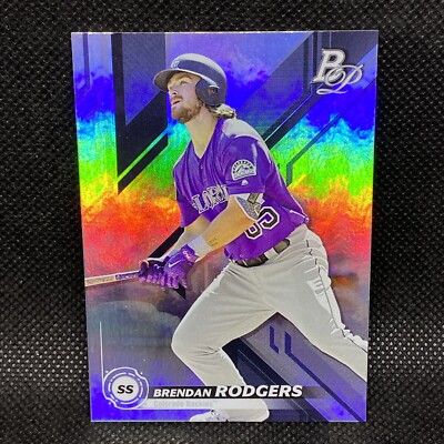 2019 Bowman Platinum Brendan Rodgers Prospects Colorado Rockies Rookie  #TOP73