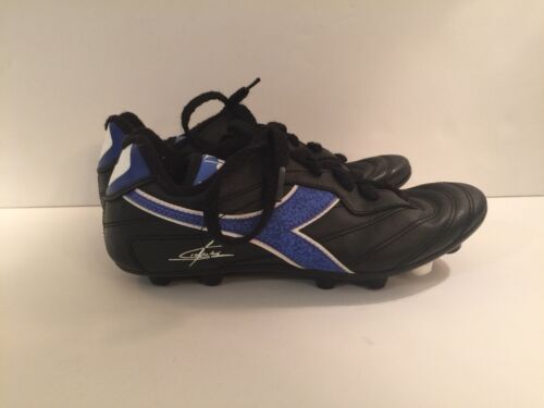 Diadora Cattura Youth Soccer Cleats Black/Pink/White Cleats Size K8.5