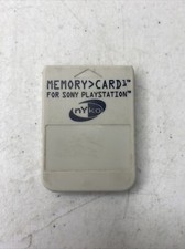 Nyko Memory Card For PlayStation 1 Grey 1 MB PS1 Expansion Gray LGO773 4E