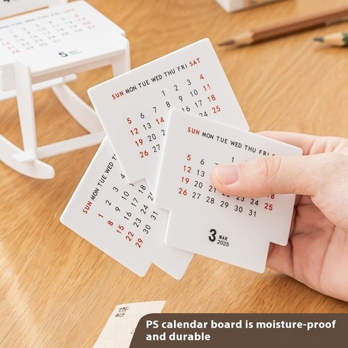 Small Desk Calendar 2025 | Table Decoration Calendar | Small Calendar |Calendar - Picture 2 of 6