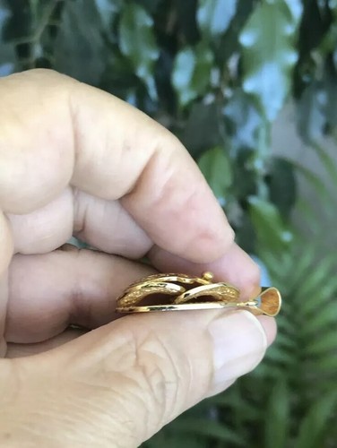 Gorgeous 18K Filagree hand made Egyptian Scarab Pendant Good luck, Long Life - Picture 6 of 12