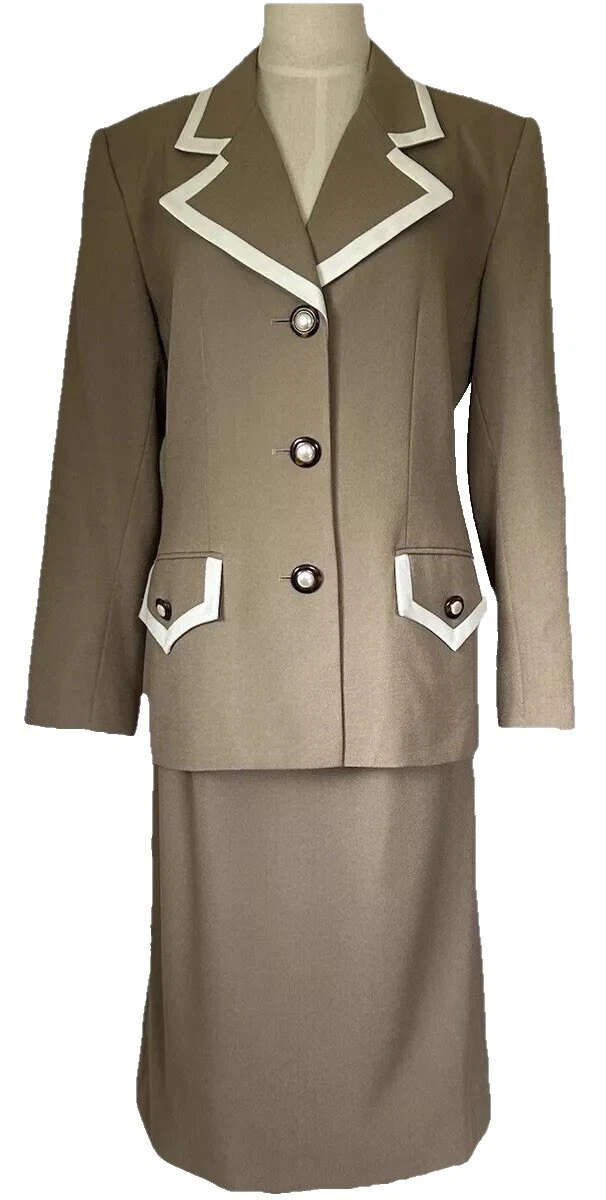 Viscose Skirt Suits White Suits & Suit Separates for Women