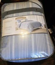 Threshold Classic Stripe Comforter Set Blue  White Stripes King size
