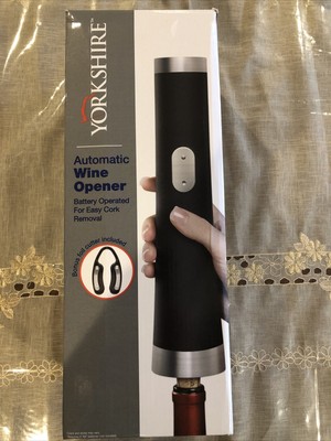 Yorkshire Automatic Wine Opener Battery Operated For Easy Cork Removal