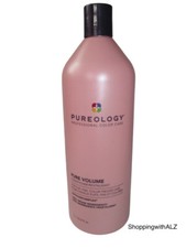 NEW Pureology Pure Volume Conditioner Flat Fine Color Treated Hair 33.8 oz 1L