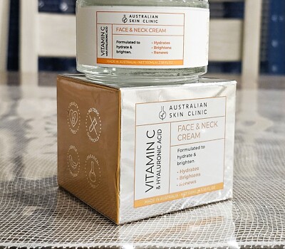 Australian Skin Clinic Face & Neck Cream Vitamin C & Hyaluronic Acid 3.38 fl oz