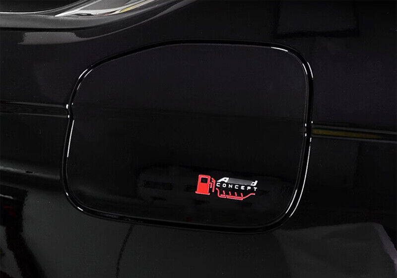 Black TPU Fuel Tank Cap Oil Gas Cover Trim 1pcs For Honda Accord 11th