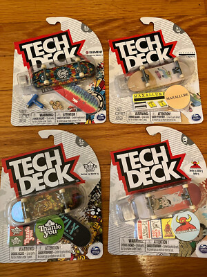 Tech Deck Lot of 4 New Element, Max Allure, Thank You & Toy Machine Series 12 13