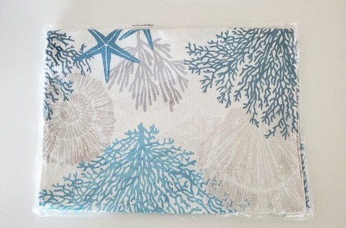 Coastal Decor Theme Table Runner - 108" x 13" - Beach Theme Table Linens - Picture 5 of 8