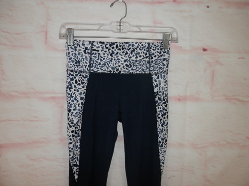 Athleta Girls Size XS Colorblock Animal Print Stripe Solid Athletic Legging 4626 - Picture 2 of 11