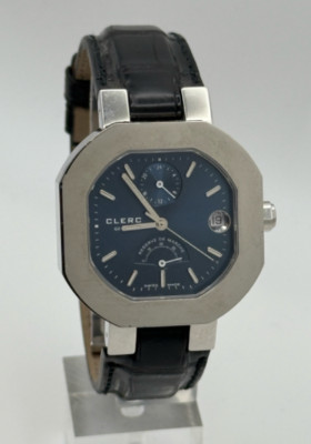 CLERC HYDROSCAPH GMT AUTOMATIC WATCH, STAINLESS STEEL, 50M WATER RESISTANT