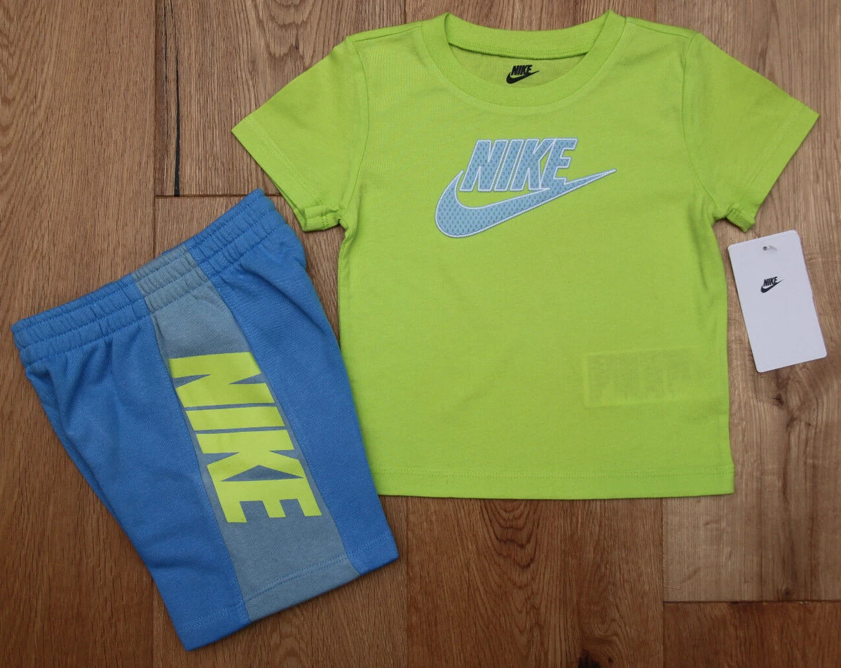 Boys lime green store nike shirt