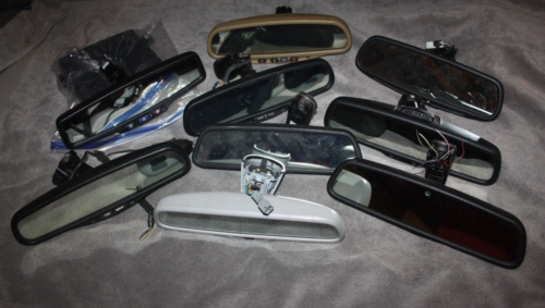 Lot of Miscellaneous Auto Rear View Mirrors Ford GM Acura Audi Dimming Compass 9 - Afbeelding 1 van 5