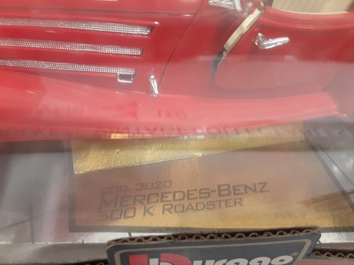 Burago 1936 Mercedes-Benz 500 K Special Roadster 1:20 Scale Diecast Car 3020 - Picture 3 of 14
