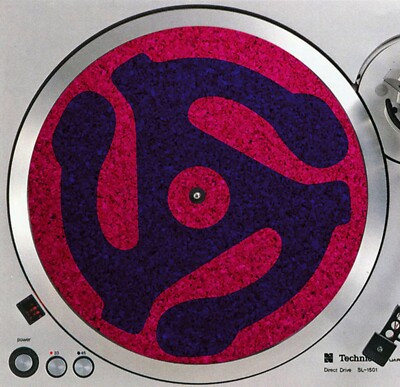 Genuine Cork 45 Adaptor Purple Haze Slipmat Anti-Static 12