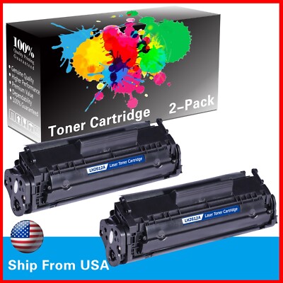 2PK 2612A Q2612A 12A Toner Cartridge for 1020 1022 1010 1015 1012 1018 Printer