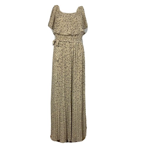 Ava Sky Fighting Eel Light Yellow Sleeveless Maxi Dress No Size label  Hawaii | eBay