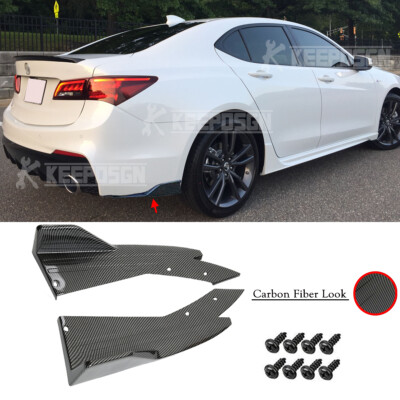 Carbon Rear Bumper Diffuser Splitter Spoiler For Acura TLX 2015-2023 ...