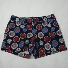 LOFT Outlet Size 0 Flat Front Floral Print Chino Shorts with Pockets