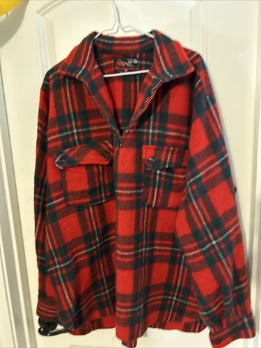Vtg Mountaineer 60/70s Tartar Wool 3/4 Jacket/flannel plaid Men’s Xl - Picture 15 of 16