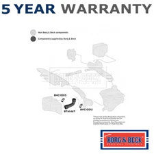 Borg & Beck Air Filter Intake Hose Fits Renault Clio 2001- 7777106