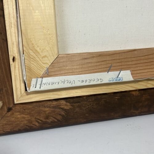 H. Hargrove Ölgemälde Rodelberg signiert Original 1984 Kinder Schnee 8x10 - Bild 5 von 8