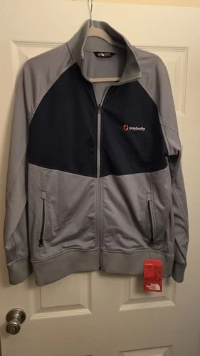 The North Face Tnf jacket Tech FZ FLEECE FULL ZIP Blue Gray Size L image 2
