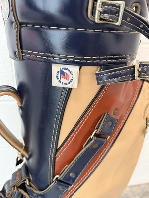 Vintage Ron Miller Brown Blue Pro Model Golf Bag | eBay