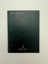 Original Rolex Milgauss Booklet 9.2010 Englisch