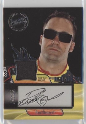 2012 Press Pass Ignite Materials Silver Paul Menard #II-PM Auto 0af
