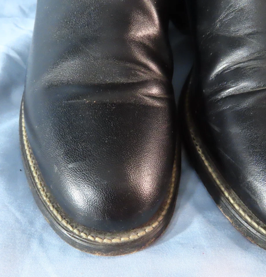 JUSTIN L3703 Cora 10" Roper Boots BLACK LEATHER Work Western Cowboy Women's 7 B - Image 4 of 4