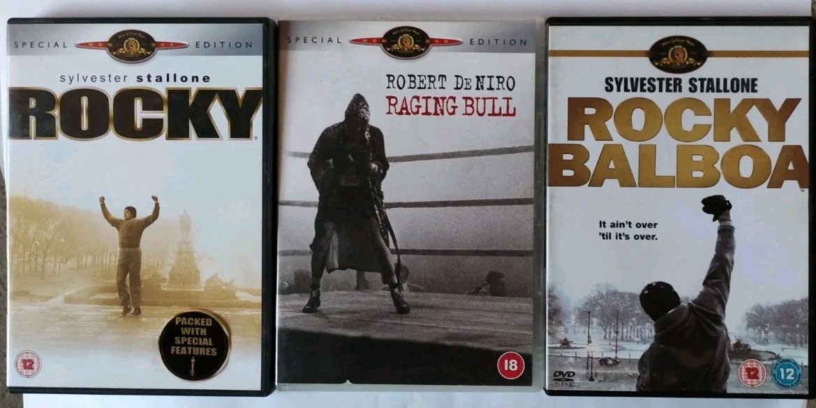 Rocky, Balboa, Raging Bull DVD Bundle ❤️ Special Edition 3 Films VGC