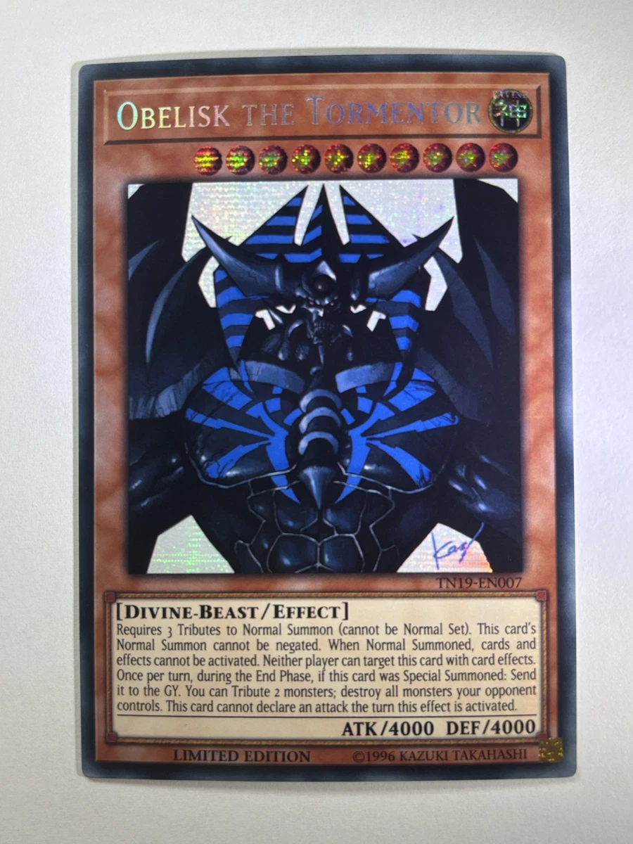 Obelisk The Tormentor Yu-Gi-Oh! TCG Secret Rare Individual