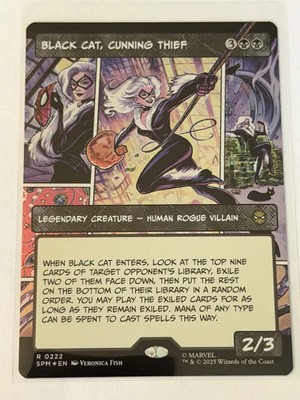 Black Cat, Cunning Thief Borderless Marvel's Spider-Man Foil 222