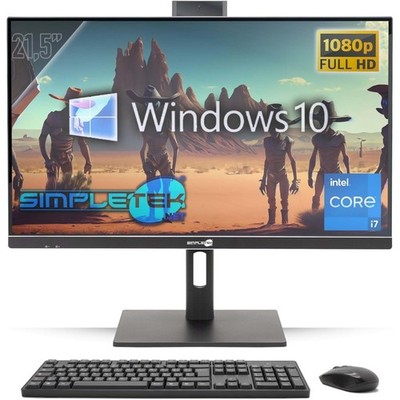 All In One 22'' I7 Ram 16Gb Ssd 480Gb Windows 10 Pro Aio Computer Vesa Pc Lcd