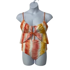 Sanctuary Womens XLarge Desert Dreamer Bikini High-Rise Bottom Pink Orange