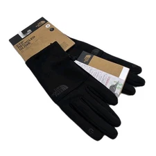 THE NORTH FACE Unisex Etip Touchscreen Recycled Black Gloves TNF - Small NWT