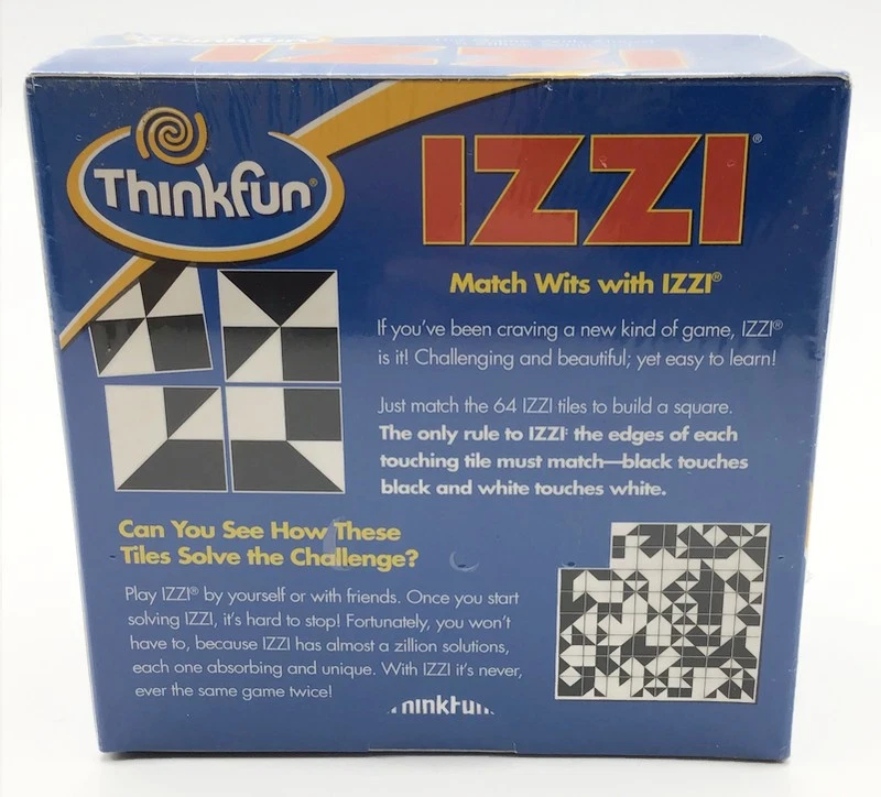 IZZI Matching Tile Puzzle Game w/ a Zillion Solutions 2009 Brain Teaser ThinkFun - Image 3 of 4