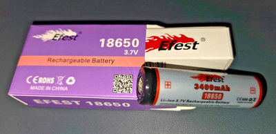 Efest  3.7V 3400 mah Lithium Ion Batteries (Pair) for Flashlight