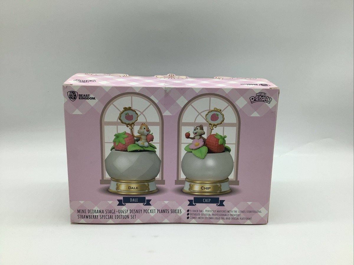 Disney Pocket Plants Strawberry Chip & Dale D-Stage Set Special Ed