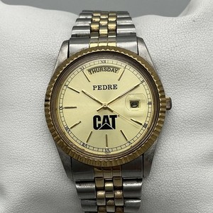 Rare Fossil CAT Caterpillar Promo Watch PR-5008 100M Quartz Stainless Steel cat caterpillar watches yf 141 watch | eBay main image 4