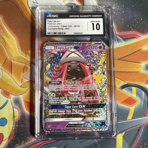 ✨✨✨ CGC 10 Tapu Lele GX 60/145 Classic Collection Pokemon Celebrations